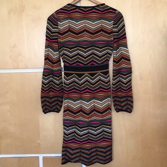 M Missoni Classic Knit Chevron Dress Made In Italy - Picture 14 of 16